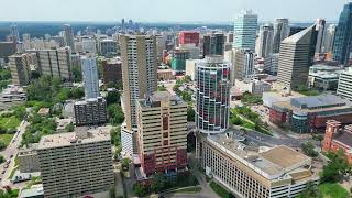 EDMONTON Alberta Canada 4K Drone video [upl. by Tiersten390]