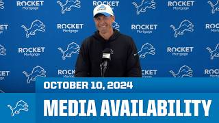 Detroit Lions coordinators meet with the media  October 10 2024 [upl. by Wolsniw]