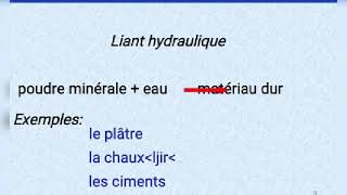 Ciment liants Hydrauliques et hydratation du ciment [upl. by Hardunn]