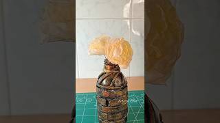 DIY Vintage Flower Vase 🍂 shorts art craft [upl. by Mushro]