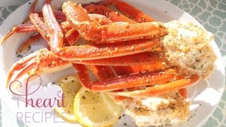 Easy Baked Crab Legs Recipe  I Heart Recipes [upl. by Leile]