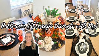 NEWBUDGETFRIENDLY HALLOWEEN TABLESCAPE  CHARCUTERIE BOARD  BEST IDEAS FOR SETTING THE TABLE [upl. by Moria777]