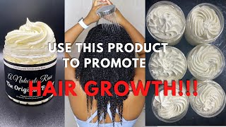 WHIPPED SHEA BUTTER TO PROMOTE HAIR GROWTH  SMALL BUSINESS [upl. by Eejan243]