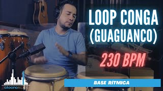 Loop Salsa Guaguancó Congas 230 Bpm  Backing track Play alone [upl. by Nolubez684]