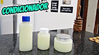 COMO FAZER CONDICIONADOR CASEIRO COM APENAS 3 INGREDIENTES SUPER FÁCIL E RÁPIDO [upl. by Odilo312]