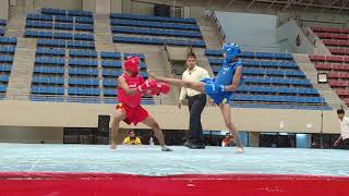 45 kg National wushu fight Manipur Red 🔴 🥊🥊 [upl. by Karr]