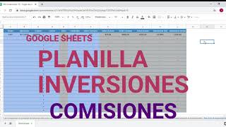 📊 Cálculo Automático de COMISIONES BROKER 💲 Planilla Inversiones Google Sheets ➡️ Descarga gratis [upl. by Wasson]