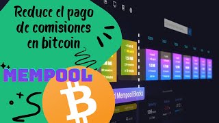 Mempool para reducir tus comisiones en Bitcoin [upl. by Novaelc428]