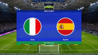 HISZPANIA  WŁOCHY EURO 2024  SYMULACJA [upl. by Dorian273]