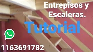 Entrepisos y escaleras de madera how to make a wooden floor [upl. by Arammat601]