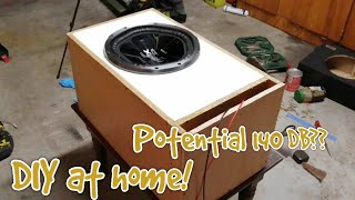 BUILDING A SUBWOOFER BOX FOR THE FUN OF IT [upl. by Daphne]