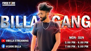 GARENA FREE FIRE LIVE BILLA [upl. by Sethrida]