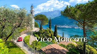 Vico Morcote 🇨🇭 Morcote on a mountain 🌴⛰️ Switzerland Travel Video 4K [upl. by Murray184]