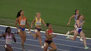 2024 EK atletiek Rome 200m V met Tasa Jiya [upl. by Joacima]