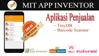 Cara Membuat Aplikasi Penjualan  Aplikasi Kasir  Aplikasi Data Barang  MIT App Inventor [upl. by Bauer416]