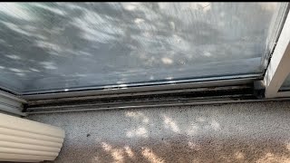 Repairing an aluminum MIlgard sliding door in Las Vegas [upl. by Herold]