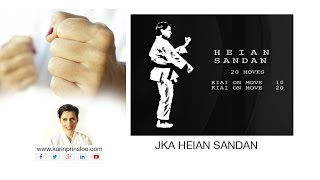 Heian Sandan  Important Points and Bunkai  Karin Prinsloo  Shotokan Kata [upl. by Cung]