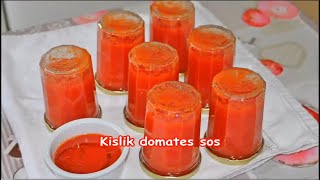 🍅Öyle Bir Kahvaltılık Sos Yaptım Ki🌶️Bayılacaksınız Yıllarca Asla Bozulmayan Nefis Domates sosTarifi [upl. by Namhar41]