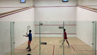 Gold squash tournament BU13 Youssef Khan vs Vikram [upl. by Ainimre]