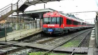 CPTM  CAF série 2100 partindo da estação Rio Grande da Serra [upl. by Egor]