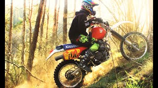 HONDA XR 600  In action [upl. by Euv480]