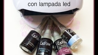 Semipermanente estrosa con lampada led e trucchi vari [upl. by Aoket]