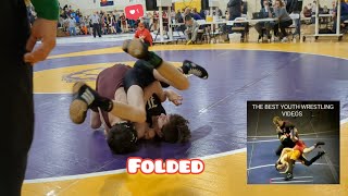 Youth Wrestling Fast Pin Dont Get Folded [upl. by Vince]