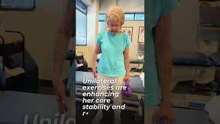 Watch our patient enhance core strength with dynamic sittostand exercises [upl. by Assyral]