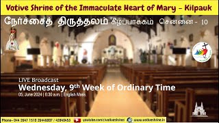 Votive Shrine Daily Mass  Live Stream  June 05 2024 Wednesday 630 am  English Mass [upl. by Oiludbo]