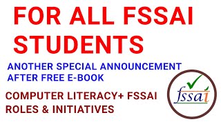 fssai role function and initiative mcqsfssai assistant computer literacyfssai previous year paper [upl. by Voletta299]