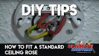 How to fit a ceiling light UK Ultimate Handyman DIY tips [upl. by Namsu]