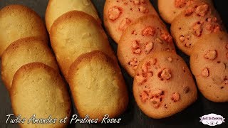 Recettes de Tuiles aux Amandes et Pralines Roses [upl. by Pearse174]