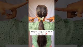 try this easy twist ponytail hairstyle hackhair hairstyle hairtutorial ponytail shorts viral [upl. by Junieta]