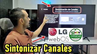 SEÑAL TDT EN TELEVISORES LG CÓMO SINTONIZAR CANALES CON LA TELEVISIÓN DIGITAL TERRESTRE [upl. by Medlin61]