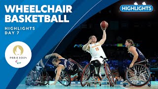 🏀 Wheelchair Basketball Highlights  Day 7  Paris 2024 Paralympic Games [upl. by Itak]