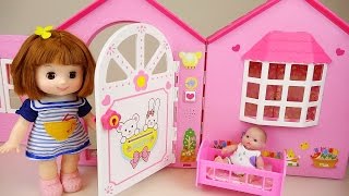 Baby doll house toy and Kinder surprise eggs play [upl. by Astrahan846]