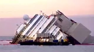 Raising the Costa Concordia A Time Lapse [upl. by Warfold]