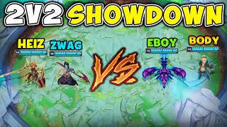 WE PLAYED TRY HARD 2V2 ARENA AGAINST EACHOTHER ZWAG AND HEIZ VS BODY AND EBOY [upl. by Efram]