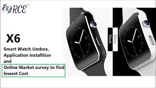 RCE  X6 Smart Watch Overview and Application Setup [upl. by Adah]