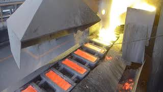 copper ingot casting machine [upl. by Lilahk]