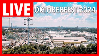 LIVE Oktoberfest München 🎡  Fahrgeschäfte amp Zelte 🎢 [upl. by Kcir505]