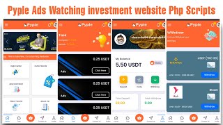 Pyple Ads Watching to Earning Money and investment website php script Free Download  ptc pyple [upl. by Orapma]