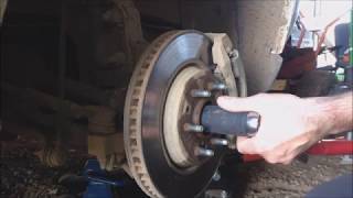 2007 Chevy Uplander Front Bearing Replacement  Part 1 [upl. by Alexina]