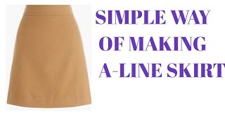 HOW TO MAKE AN A LINE SKIRT PATTERN [upl. by Nnairahs620]