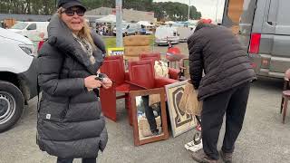 Tara Shaw  European Antique Shopping 101  Day 3 Déballage Marchand Le Mans Antiquités amp Brocante [upl. by Roma]