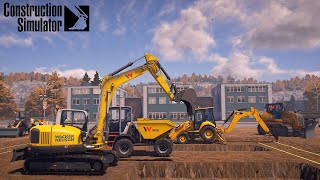 TERRASSEMENT Bâtiment commercial  CONSTRUCTION SIMULATOR Episode 4 [upl. by Elfrieda]