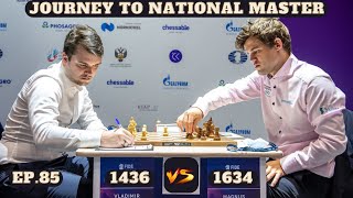 Chess Journey to National Master Game 85  The SmithMorra Gambit [upl. by Namaj848]