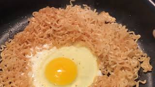 How to make Ramen Noodles Fried with Egg Sautéed in Butter [upl. by Aloysia462]