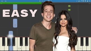 How to play We Dont Talk Anymore  EASY Piano Tutorial  Charlie Puth amp Selena Gomez [upl. by Devol]