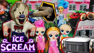 رجل الايس كريم والتمساح اخدو هنا اختي ice scream and crocodile vs hana [upl. by Colet579]